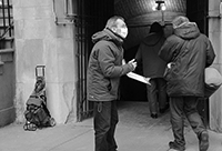 Soup Kitchen : St Luke's Lutheran Church : Hell's Kitchen : Food queues : Food lines : Hell's Kitchen : Streetlife, New York, Photo by Richard Moore